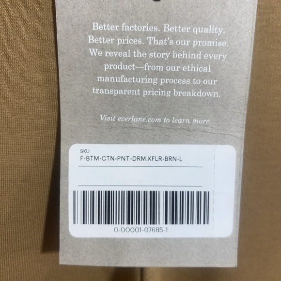 Everlane Dream Pant Kick Flare Camel Tan Women's Size Large NWT - Picture 8 of 10